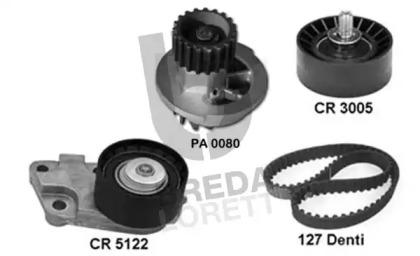Breda Lorett KPA0190A Комплект ремня ГРМ с водяным насосом и роликами