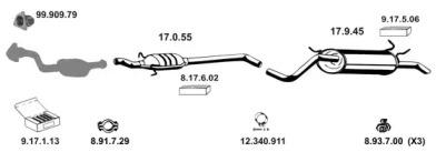 Eberspacher 132301 1 Глушник вихлопних газів кінцевий Eberspacher 132301 1 Глушник вихлопних газів кінцевий