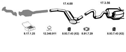 Eberspacher 132313 Глушитель выхлопных газов конечный Eberspacher 132313 Глушитель выхлопных газов конечный