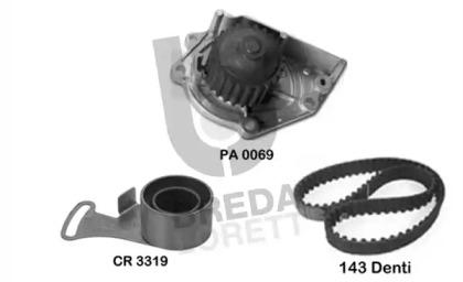 Breda Lorett KPA0411A Kit water pump repai Breda Lorett KPA0411A Kit water pump repai