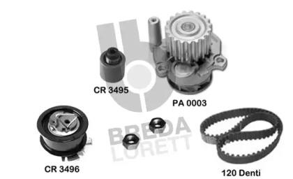Breda Lorett KPA0584A Комплект ремня ГРМ с водяным насосом и роликами