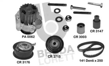 Breda Lorett KPA0598B Kit water pump repai Breda Lorett KPA0598B Kit water pump repai