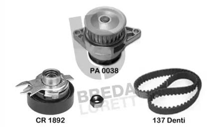 Breda Lorett KPA0644A Kit water pump repai Breda Lorett KPA0644A Kit water pump repai
