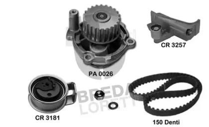 Breda Lorett KPA0683A Комплект ремня ГРМ с водяным насосом и роликами Breda Lorett KPA0683A Комплект ремня ГРМ с водяным насосом и роликами