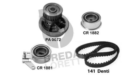 Breda Lorett KPA0700B Комплект ремня ГРМ с водяным насосом и роликами Breda Lorett KPA0700B Комплект ремня ГРМ с водяным насосом и роликами