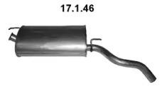 Eberspacher 17.1.46 Глушник вихлопних газів кінцевий Eberspacher 17.1.46 Глушник вихлопних газів кінцевий