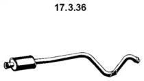 Eberspacher 17.3.36 Середній глушник вихлопних газів Eberspacher 17.3.36 Середній глушник вихлопних газів