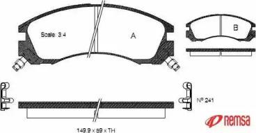 Metzger 035422 Brake pads