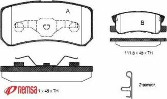 Metzger 080302 Brake pads