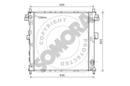 Somora 065240A Радиатор охлаждения двигателя Somora 065240A Радиатор охлаждения двигателя