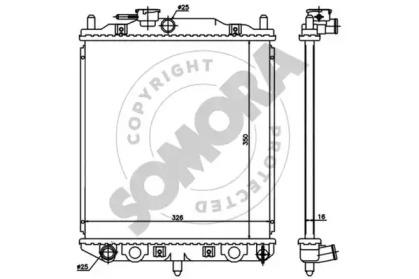 Somora 070540 Радіатор Somora 070540 Радіатор