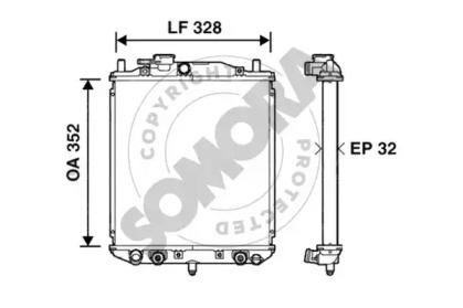 Somora 074040 Радіатор Somora 074040 Радіатор