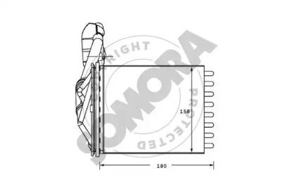 Somora 080550 Радіатор пічки