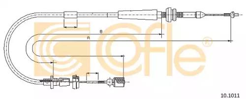 Cofle 10.1011 Тросик газа
