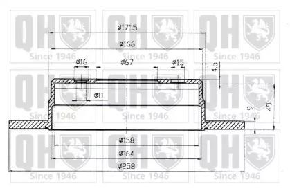 Quinton Hazell BDC3447 Диск гальмівний Quinton Hazell BDC3447 Диск гальмівний