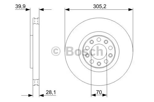 Bosch 0 986 479 291 Brake disc Bosch 0 986 479 291 Brake disc
