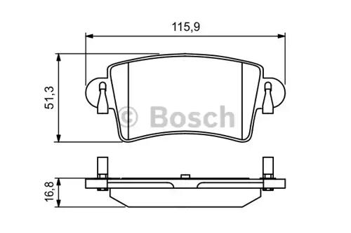Bosch 0 986 494 043 Brake pads Bosch 0 986 494 043 Brake pads