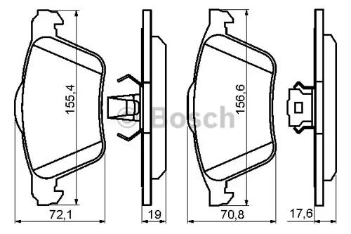 Bosch 0 986 494 158 Brake pads Bosch 0 986 494 158 Brake pads