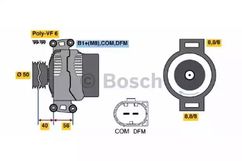 Bosch 0 124 625 022 Генератор
