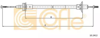 Cofle 10.2412 Трос сцепления Cofle 10.2412 Трос сцепления