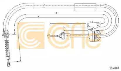 Cofle 10.4307 Brake cable Cofle 10.4307 Brake cable
