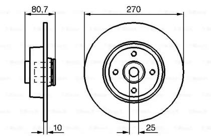 Bosch 0 986 479 274 Brake disc