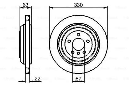 Bosch 0 986 479 285 Brake disc