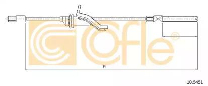 Cofle 10.5451 Трос стояночного гальма Cofle 10.5451 Трос стояночного гальма