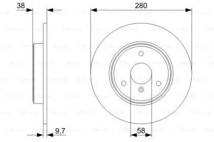 Bosch 0 986 479 305 Brake disc Bosch 0 986 479 305 Brake disc