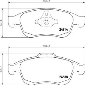 Hella 8DB 355 014-791 Brake pads Hella 8DB 355 014-791 Brake pads