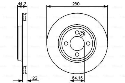 Bosch 0 986 479 437 Brake disc Bosch 0 986 479 437 Brake disc