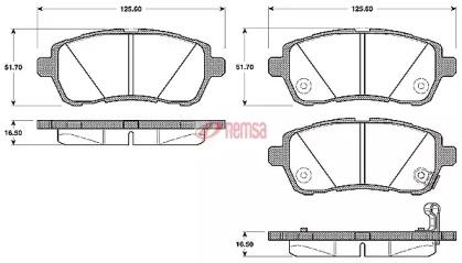 Metzger 128101 Колодки гальмівні