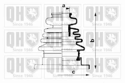 Quinton Hazell QJB653 Пильник привідного валу Quinton Hazell QJB653 Пильник привідного валу