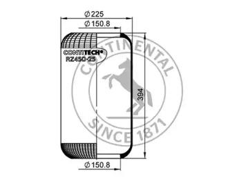 Templin 040106000780 Пневмоподушка