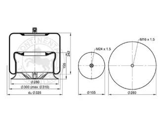 Templin 040106000960 Пневматическая подушка