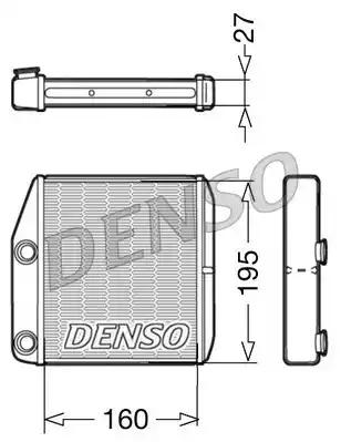 Denso DRR09075 Радіатор пічки Denso DRR09075 Радіатор пічки