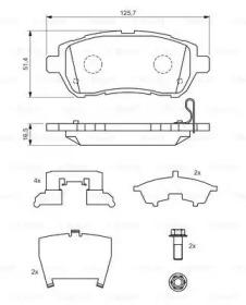 Bosch 0 986 494 320 Brake pads Bosch 0 986 494 320 Brake pads