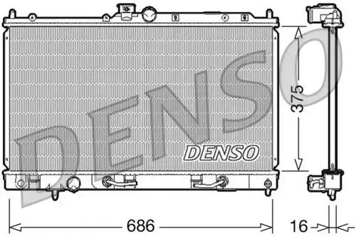 Denso DRM45024 Радіатор Denso DRM45024 Радіатор