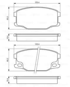 Bosch 0 986 494 442 Brake pads