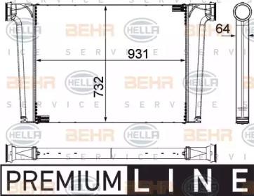 Hella 8ML 376 755-461 Інтеркулер Hella 8ML 376 755-461 Інтеркулер