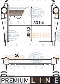 Hella 8ML 376 758-141 Інтеркулер Hella 8ML 376 758-141 Інтеркулер