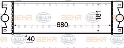Hella 8ML 376 776-521 Інтеркулер Hella 8ML 376 776-521 Інтеркулер