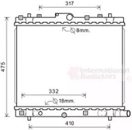 Van Wezel 52002136 Радіатор Van Wezel 52002136 Радіатор