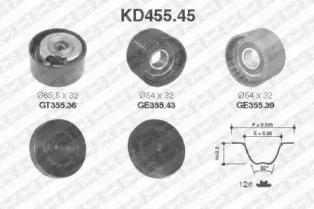 SNR KD455.45 Ремінь ГРМ комплект