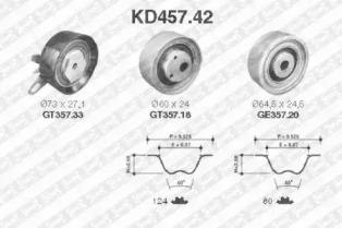SNR KD457.42 Ремінь ГРМ комплект SNR KD457.42 Ремінь ГРМ комплект