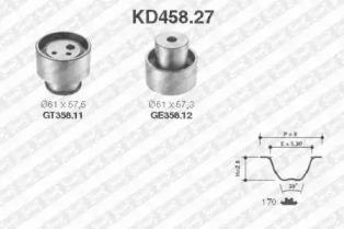 SNR KD458.27 Ремень грм комплект SNR KD458.27 Ремень грм комплект
