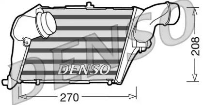 Denso DIT02012 Радіатор інтеркулера