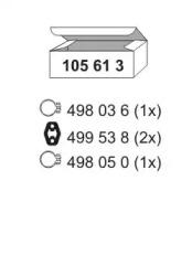 Ernst 105613 Комплект монтажный системы выпуска Ernst 105613 Комплект монтажный системы выпуска