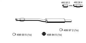 Ernst 111096 Muffler assy front Ernst 111096 Muffler assy front