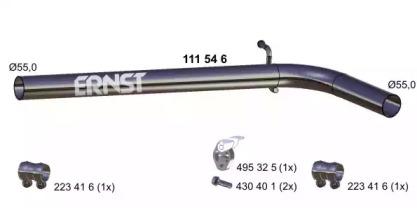 Ernst 111546 Exhaust pipe Ernst 111546 Exhaust pipe